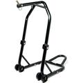 Venom Motorcycle Triple Tree Headlift Front Wheel Lift Stand Combo - Black SMI3020-P2